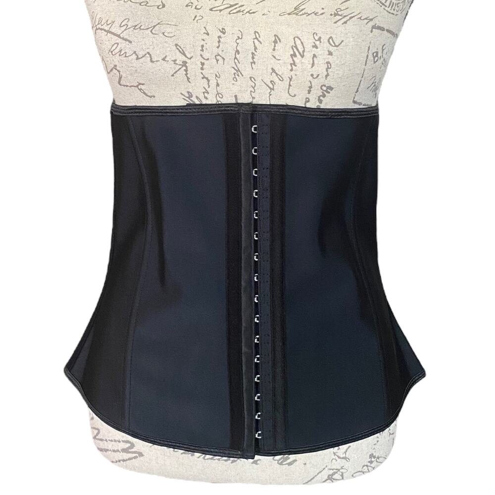 Corset Black 9 Steel Bone Waist Trainer Shapewear Size 2XL